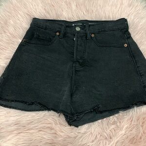 Old Navy Sky-Hi A-line Black Jean Shorts